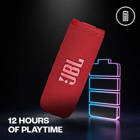 JBL Flip 6 Wireless Portable Bluetooth Speaker Pro Sound, Upto 12 Hours Playtime, IP67 Water & Dustproof, PartyBoost & Personalization App , Red
