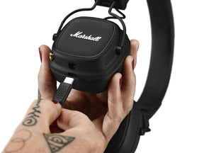 Marshall Major IV Wireless On-Ear Headphones with 80+ hours of Playtime, Multi-Dimensional Control Knob, Wireless Charging