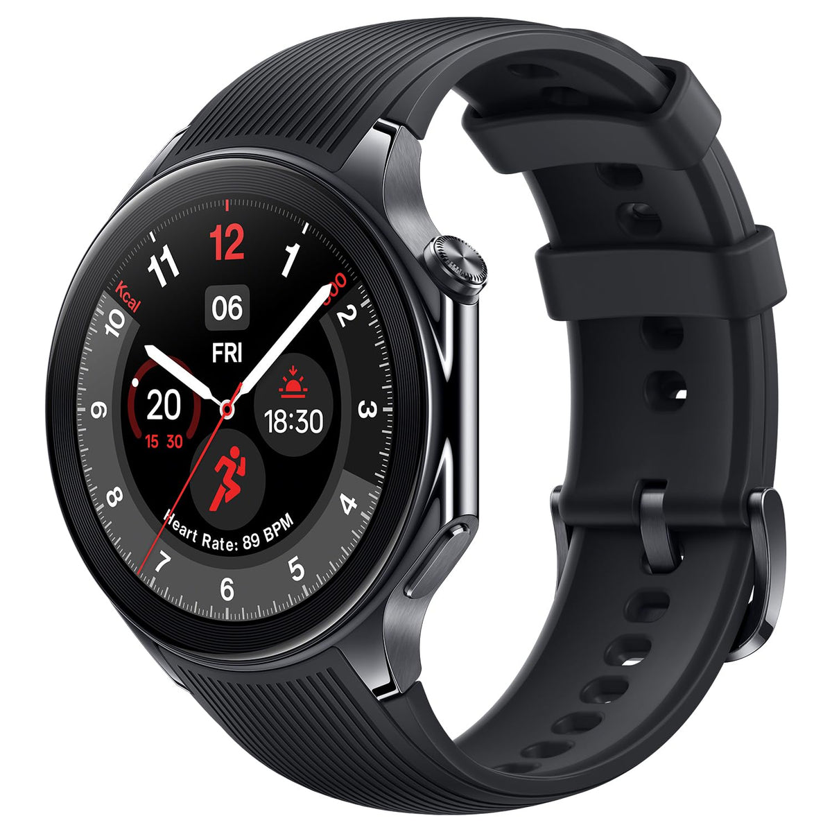 OnePlus Watch 2 with Wear OS4,Snapdragon W5 Chipset,Upto 100 hrs Battery Life,1.43’’ AMOLED Display,Stainless Steel & Sapphire Crystal Build,Dual Frequency GPS,IP68 & Bluetooth Calling