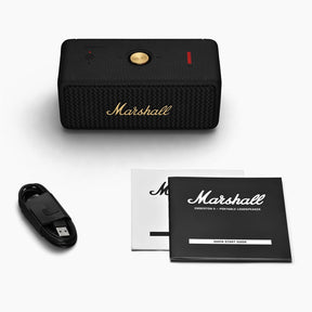 Marshall Emberton II 20 W Wireless Bluetooth Portable Outdoor Speaker (Black & Brass)