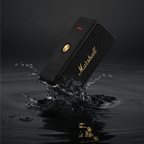 Marshall Emberton II 20 W Wireless Bluetooth Portable Outdoor Speaker (Black & Brass)