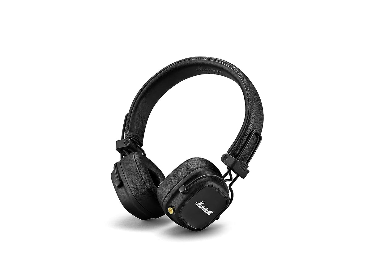 Marshall Major IV Wireless On-Ear Headphones with 80+ hours of Playtime, Multi-Dimensional Control Knob, Wireless Charging