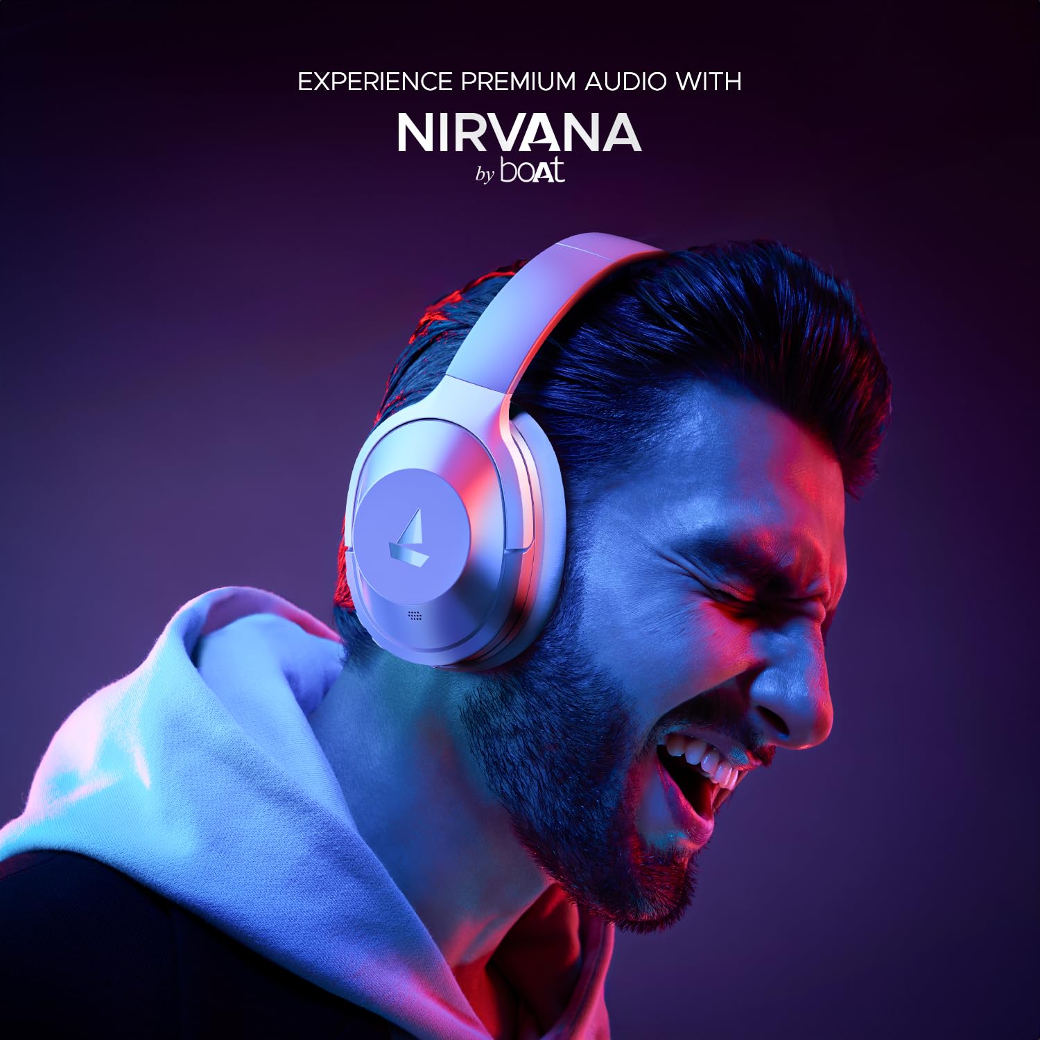 boAt Nirvana 751 ANC Hybrid Active Noise Cancelling Bluetooth Wireless Over Ear Headphones with Up to 65H Playtime, ASAP Charge, Ambient Sound Mode, Immersive Sound, Carry Pouch