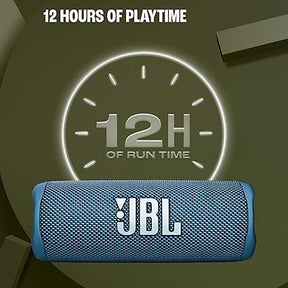 JBL Flip 6 Wireless Portable Bluetooth Speaker Pro Sound, Upto 12 Hours Playtime, IP67 Water & Dustproof, PartyBoost & Personalization App ,  Blue