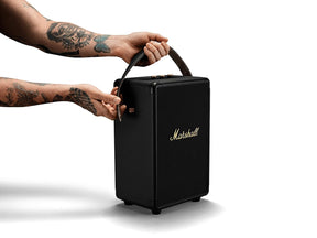 Marshall Tufton 80 Watt Wireless Bluetooth Portable Speaker (Black & Brass).