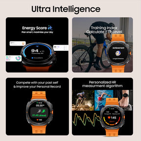 Samsung Galaxy Watch Ultra (47mm, LTE, White) with Upto 100h battery | 3nm Processor | Dual GPS | Quick Button/Siren | Sapphire Glass & Titanium | 10ATM & IP68 | BP & ECG Monitor | Energy Score & AGEs