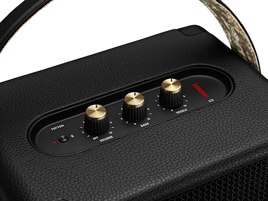 Marshall Tufton 80 Watt Wireless Bluetooth Portable Speaker (Black & Brass).