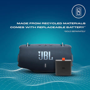 JBL Xtreme 4 Portable Bluetooth Speaker, ProSound with Powerful Bass Radiators, AI Sound Boost, Built-in Powerbank, Multispeaker Connection by Auracast, IP67, Replacable Battery, Fast Charging (Blue)