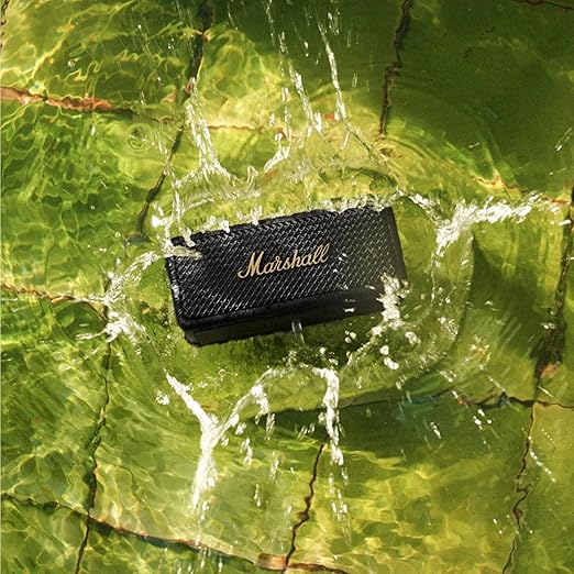 Marshall Emberton II 20 W Wireless Bluetooth Portable Outdoor Speaker (Black & Brass)