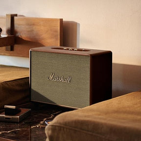 Marshall Woburn III Wired Connectivity Home Speaker with HDMI Input, Bluetooth 5.2 & RCA or 3.5mm Input - Brown