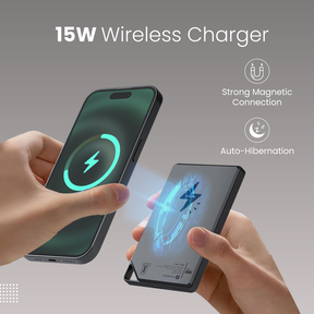 Boosty 5K 20W Max Type C Output | Type C PD Output | 5000mAh Magnetic Wireless Powerbank | Light Weight