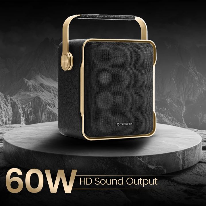 Portronics Harmony II 60W HD Sound | Bass Boost Technology | Up to 6 Hours Playback | Type C Charging