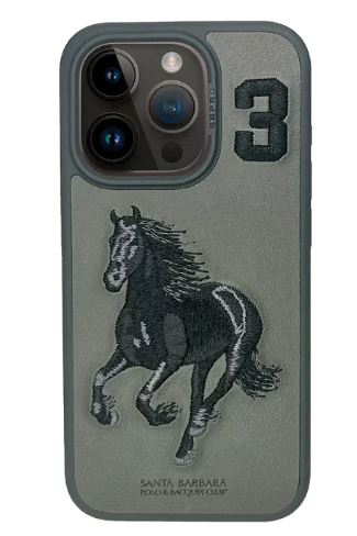 Santa Barbara Boris Series(Horse) Genuine Leather Case Cover for iPhone 15 Series!!