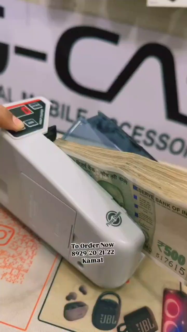 V30 Portable Mini Note Counting Machine Note Counting Machine (Counting Speed - 600 Notes/min)