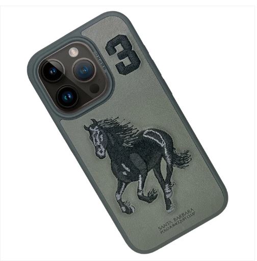 Santa Barbara Boris Series(Horse) Genuine Leather Case Cover for iPhone 15 Series!!