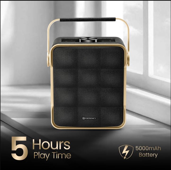 Portronics Harmony II 60W HD Sound | Bass Boost Technology | Up to 6 Hours Playback | Type C Charging