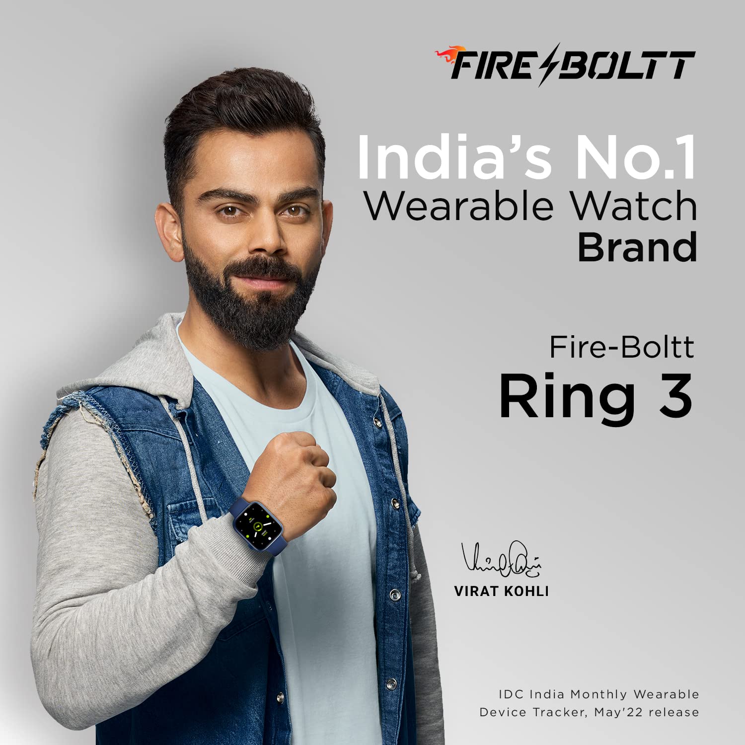 Newly Launched Fire-Boltt Ring 3 Bluetooth Calling 1.8" Largest Display Smartwatch, 118 Sports Modes, Voice Assistance, SpO2, Heart Rate Monitoring, Built-in Calculator & Games