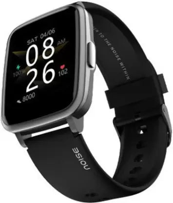 Noise turbo black smartwatch black strap regular on sale