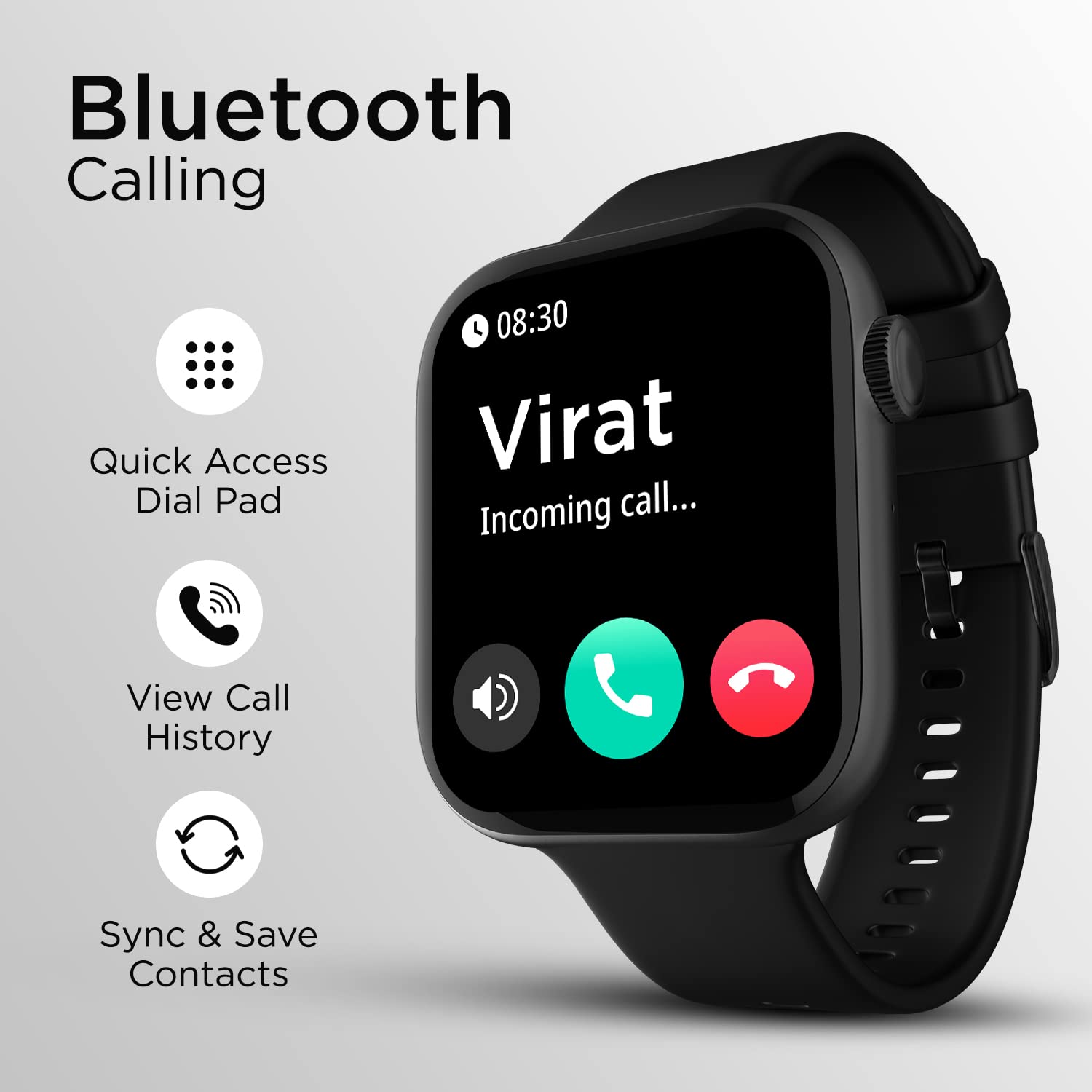 Newly Launched Fire-Boltt Ring 3 Bluetooth Calling 1.8" Largest Display Smartwatch, 118 Sports Modes, Voice Assistance, SpO2, Heart Rate Monitoring, Built-in Calculator & Games