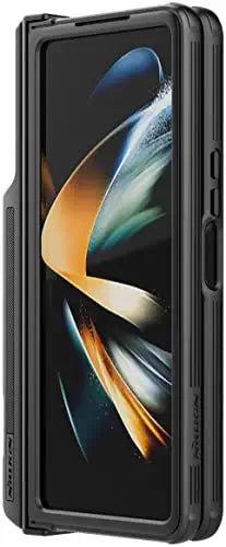 Nillkin Case for Samsung Galaxy Z Fold 4 5G (7.6" Inch) CamShield Pro Camera Slider with S Pen Slot Double Layered Protection TPU + PC Black Color