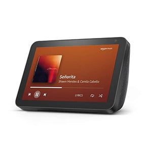 Echo Show 8 (1st Gen, 2020 release) - Smart speaker with 8" HD screen, stereo sound & hands-free entertainment with Alexa (Black)