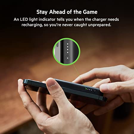Belkin Quick Charge Magnetic Wireless Power Bank 2500mAh, Sleek Design for iPhone 13/13 Pro/13 Pro Max/13 Mini/12/12 Pro/12 Pro Max/12 Mini Compatible with Magsafe Covers - Black (BPD002BTBK)