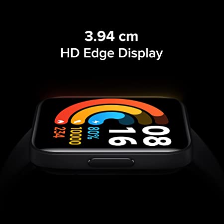 Redmi Watch 2 Lite - 3.94 cm Large HD Edge Display, Multi-System Standalone GPS, Continuous SpO2, Stress & Sleep Monitoring, 24x7 HR, 5ATM, 120+ Watch Faces, 100+ Sports Modes, Women’s Health, Black