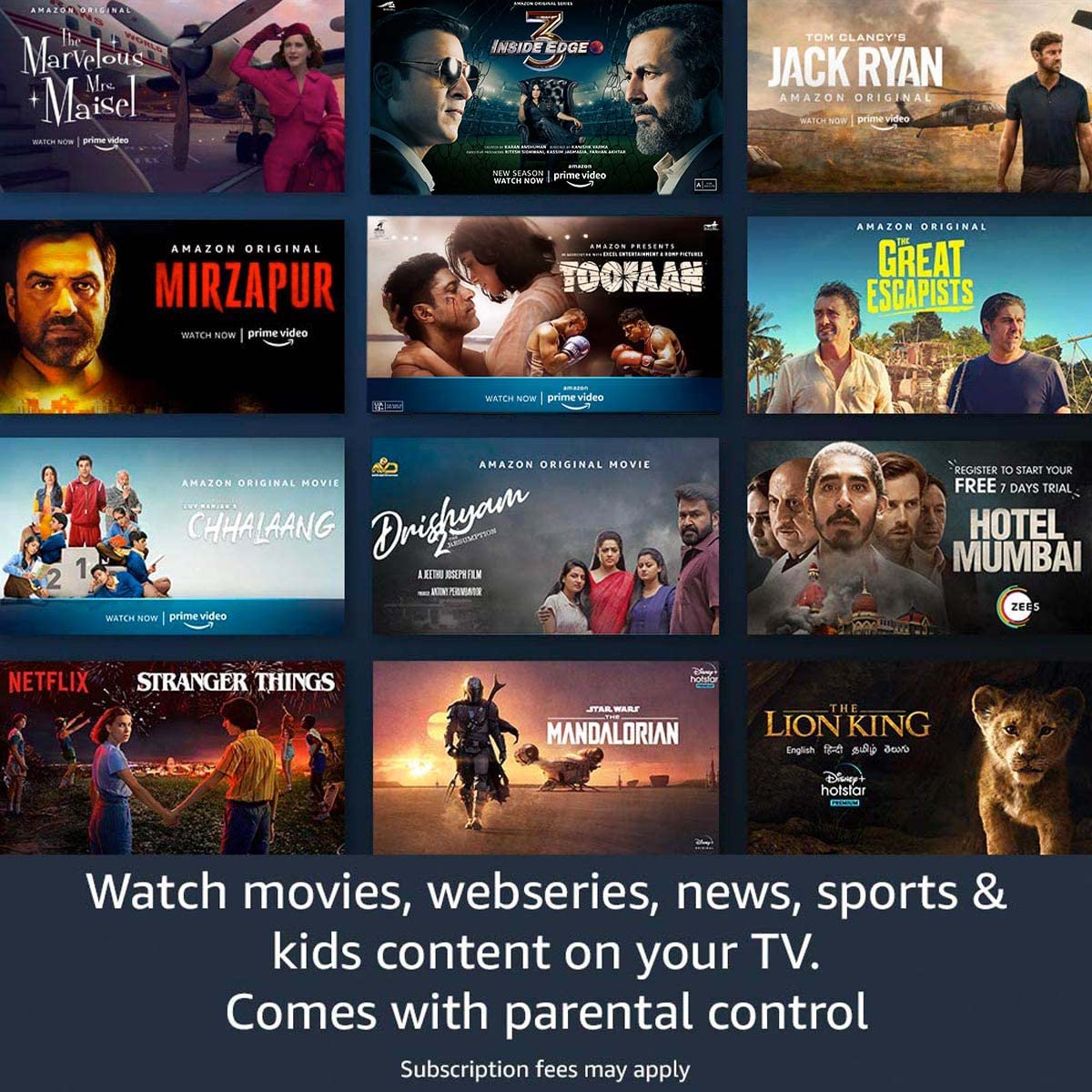 Fire TV Stick with Alexa Voice Remote (includes TV and app controls)