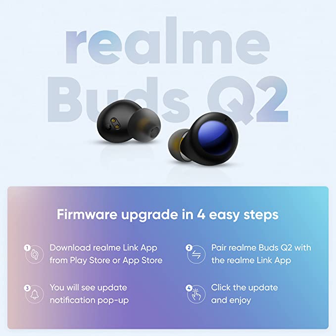 realme Buds Q2 Bluetooth Truly Wireless in Ear Earbuds with Mic (Active Black)