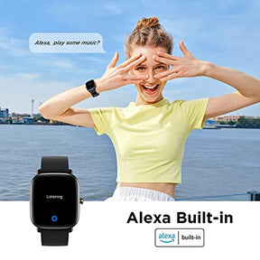 Amazfit GTS2 Mini Smart Watch with 1.55" AMOLED Display, SpO2 Level Measurement, 14 Days' Battery Life, 70+ Sports Modes, Built-in Amazon Alexa & GPS, HR, Sleep&Stress Monitoring