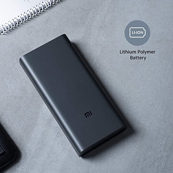 Mi Power Bank 3i 20000mAh | 18W Fast PD Charging | Input- Type C and Micro USB| Triple Output | Sandstone Black