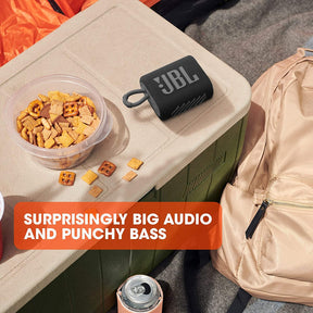 JBL Go 3, Wireless Ultra Portable Bluetooth Speaker, JBL Pro Sound