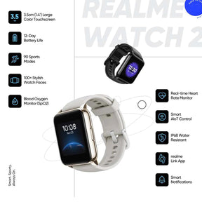 Realme Watch 2 RMW2008 1.4 Inch TFT LCD Black