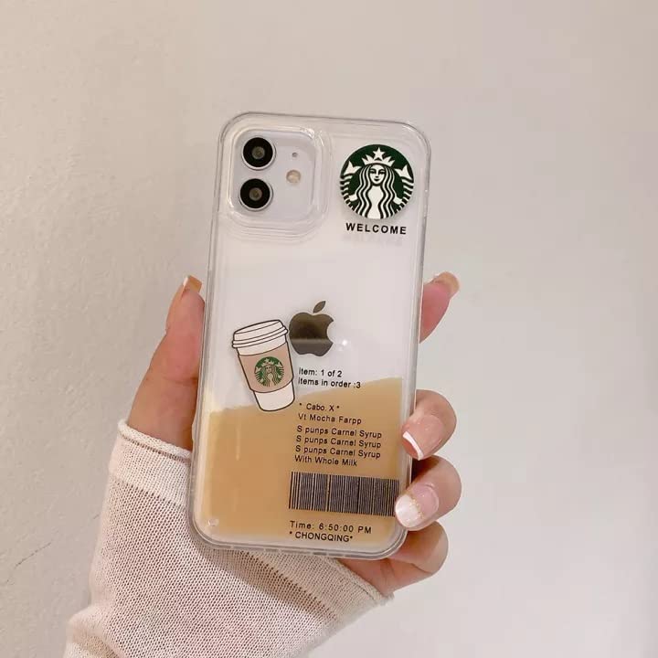 starbcuks Liquid Coffee Floating Cup case for iPhone Models
