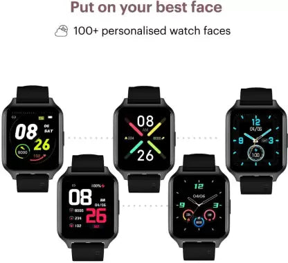 Noise ColorFit Brio Smartwatch  (Black Strap, Regular)