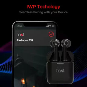 BoAt Airdopes 131 Bluetooth Headset  (Active Black, True Wireless)